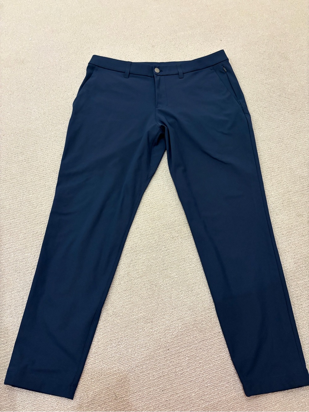 LULULEMON ABC slim fit regular trouser in black 30 waist 32 long